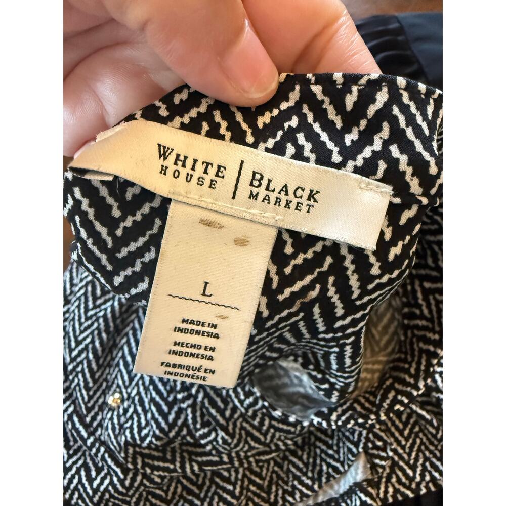 Lot of 6 WHBM Women Mixed Tees Blouse Pleated Skirt Striped Casual Size Large 12 - Picture 10 of 16